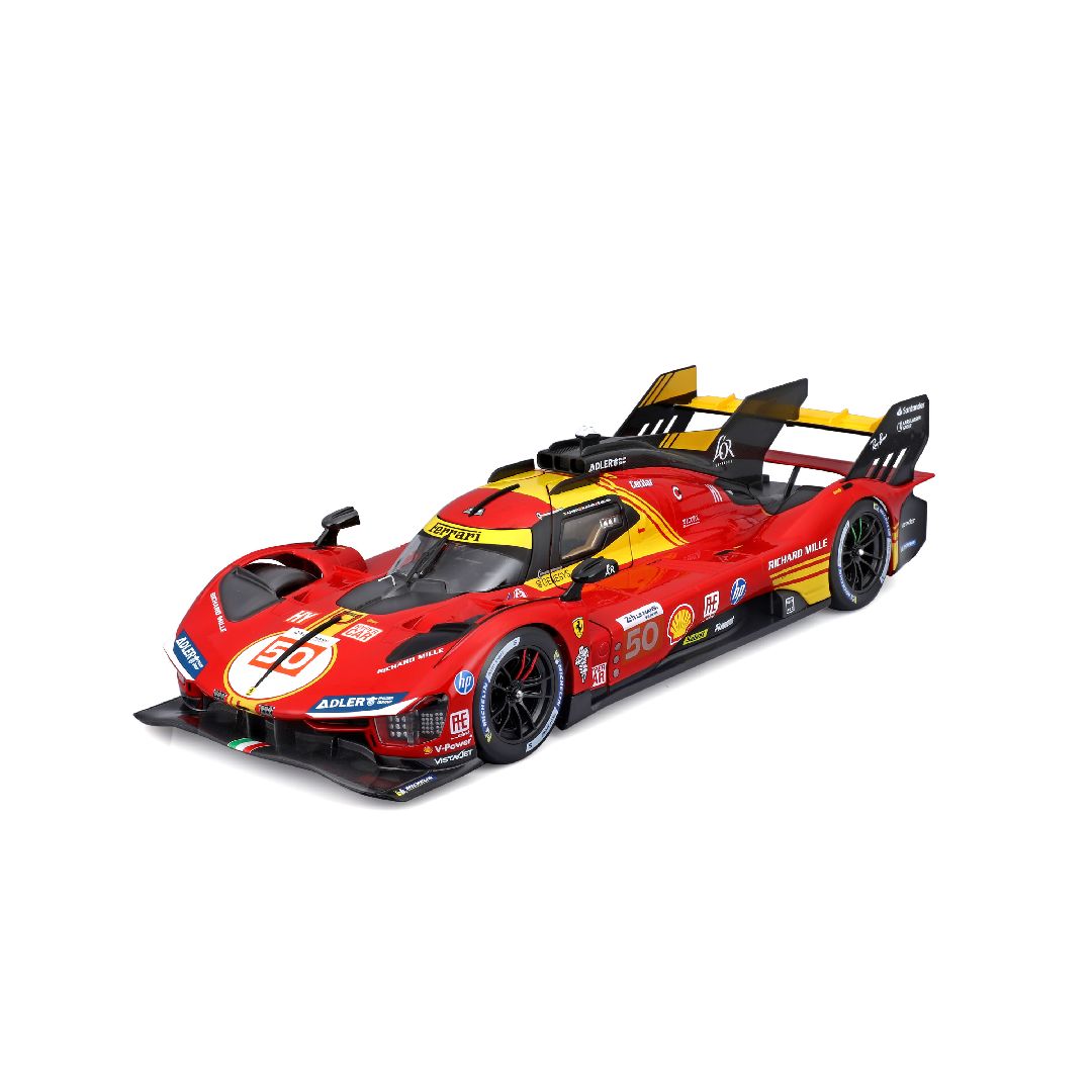 Bburago 1/18 Racing Ferrari 499P 24HLM (2024) - Red #50