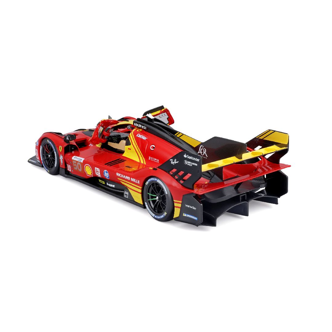 Bburago 1/18 Racing Ferrari 499P 24HLM (2024) - Red #50