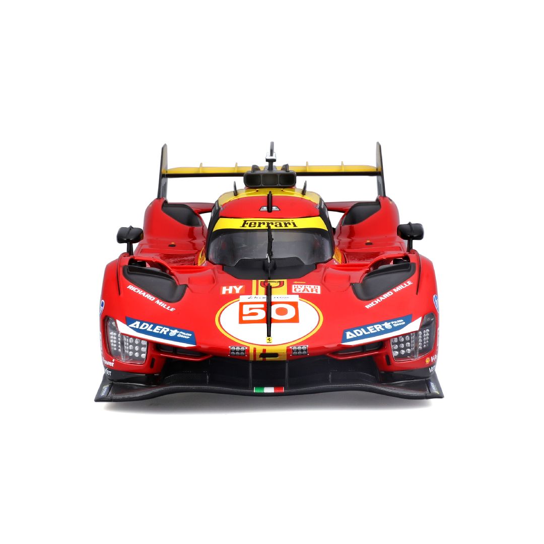 Bburago 1/18 Racing Ferrari 499P 24HLM (2024) - Red #50