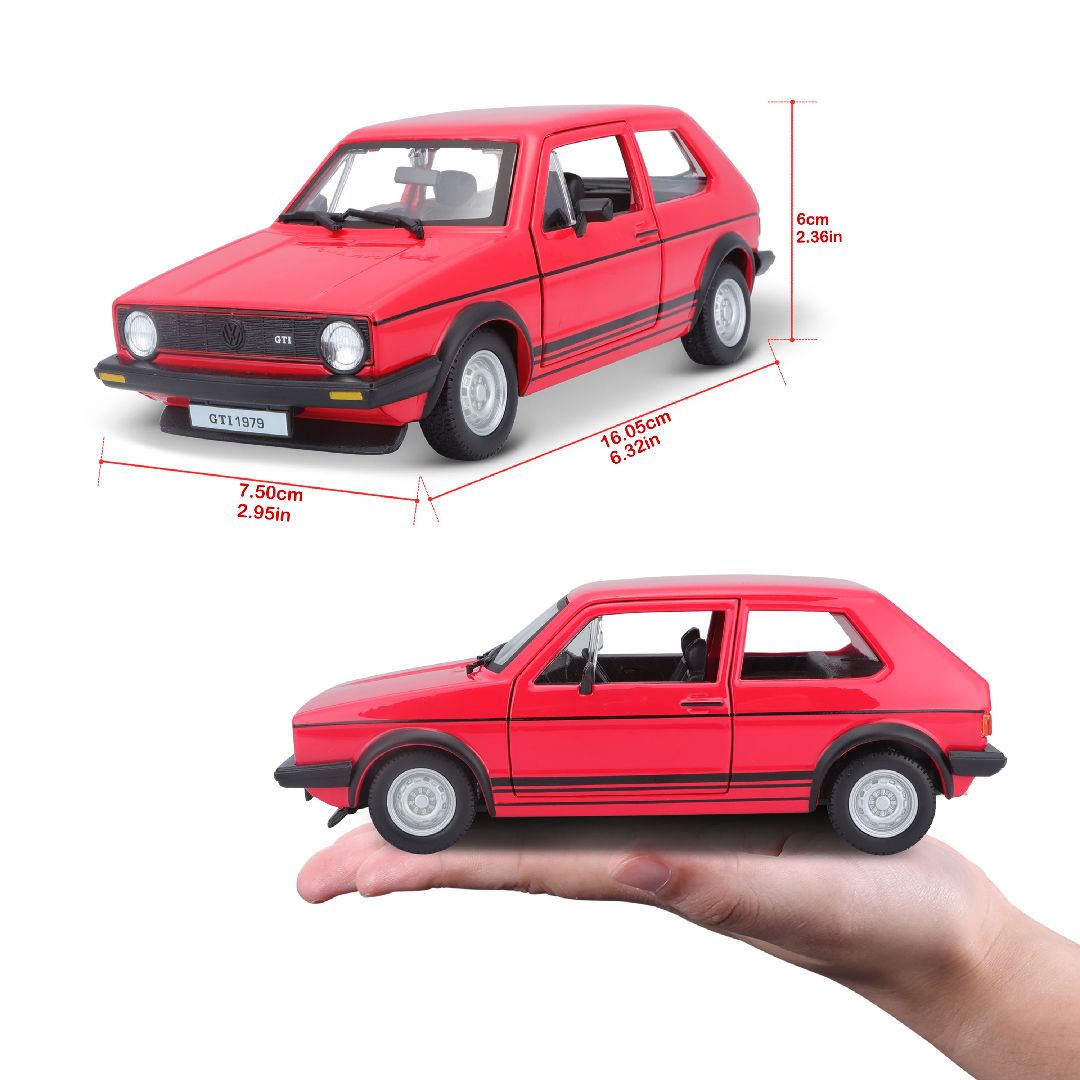 Bburago 1/24 Volkswagen Golf Mk1 GTI (1979) - Red