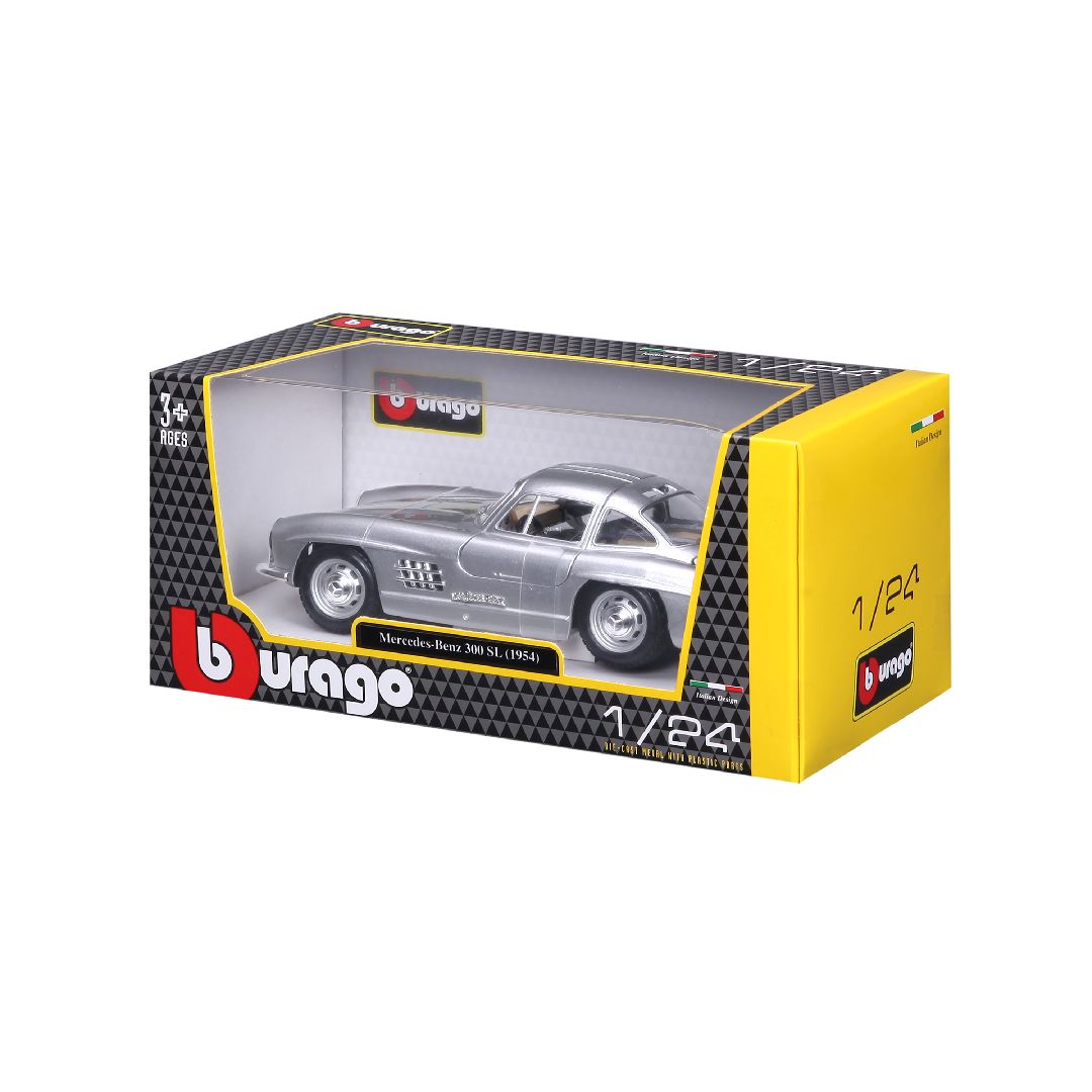 Bburago 1/24 Mercedes-Benz 300 SL (1954) - Silver