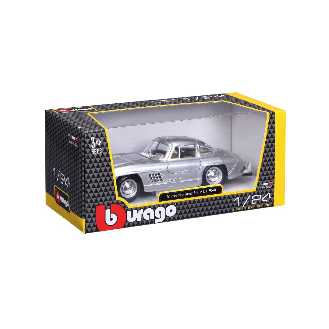 Bburago 1/24 Mercedes-Benz 300 SL (1954) - Silver