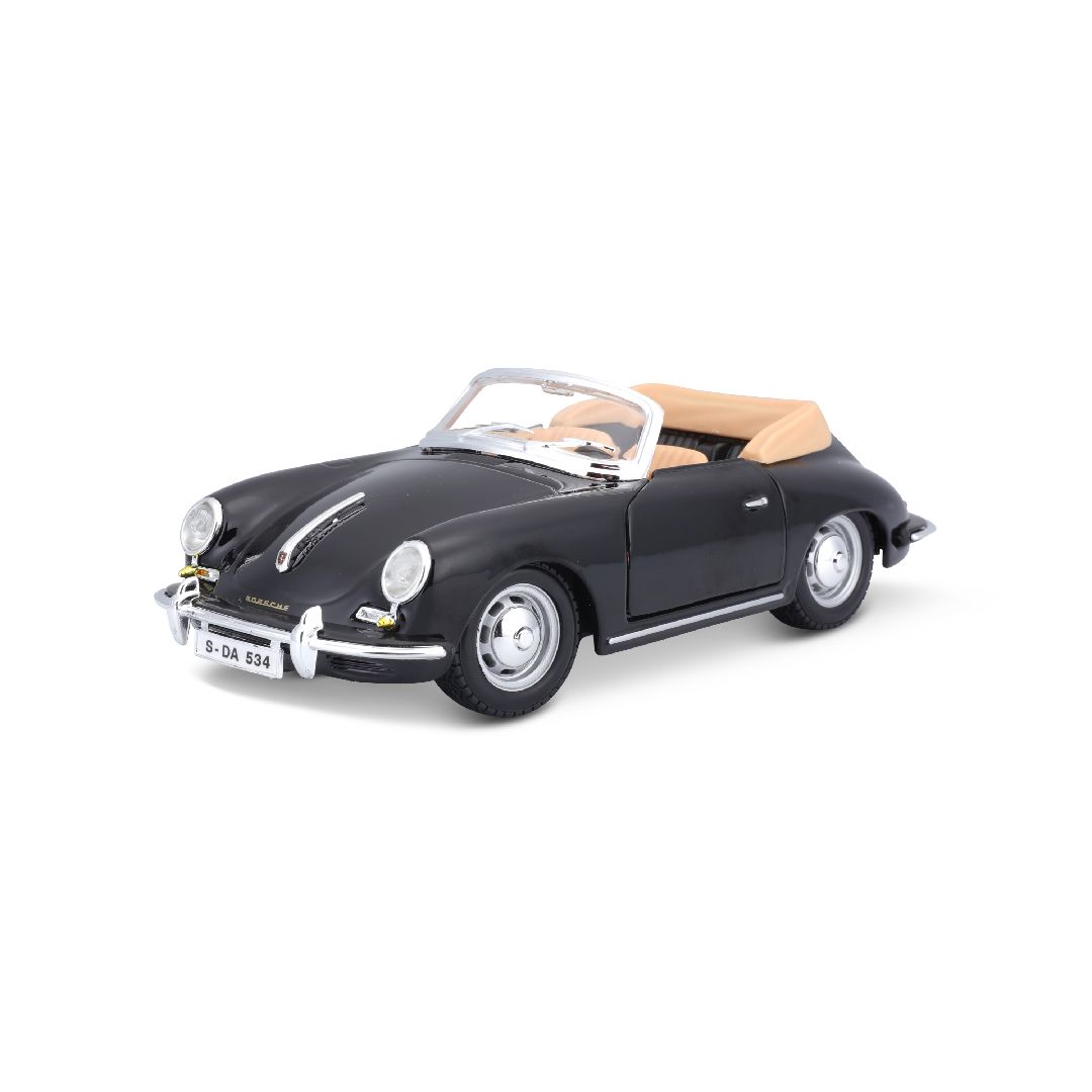 Bburago 1/24 Porsche 356B Cabriolet (1961) - Black