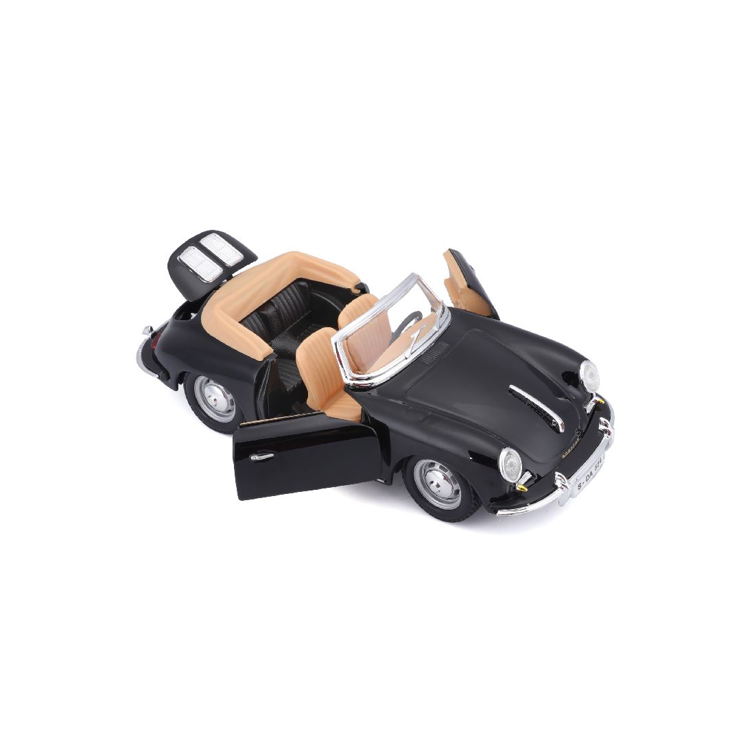 Bburago 1/24 Porsche 356B Cabriolet (1961) - Black