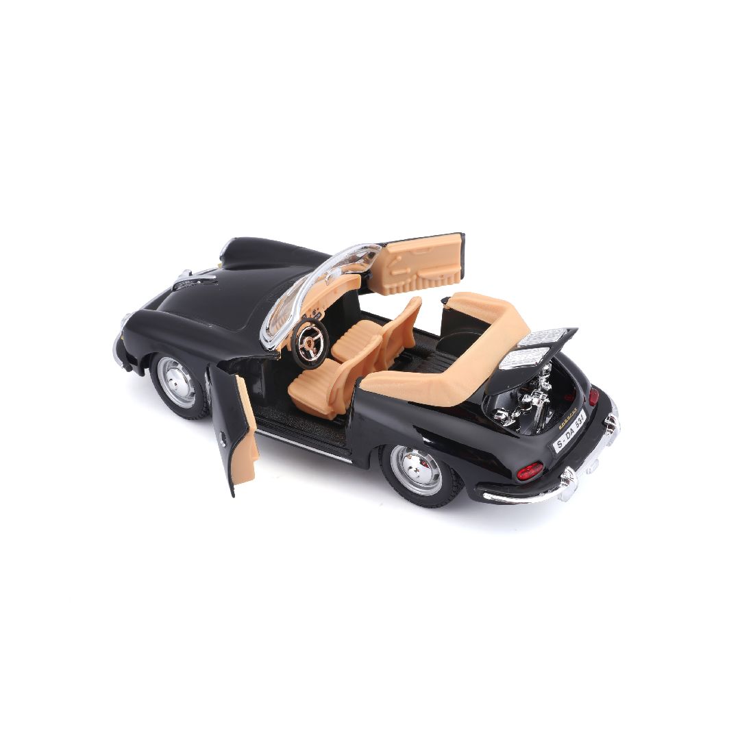 Bburago 1/24 Porsche 356B Cabriolet (1961) - Black