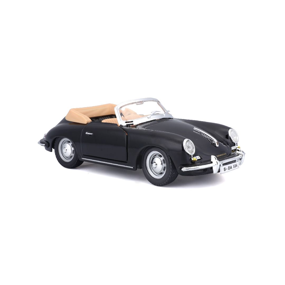 Bburago 1/24 Porsche 356B Cabriolet (1961) - Black