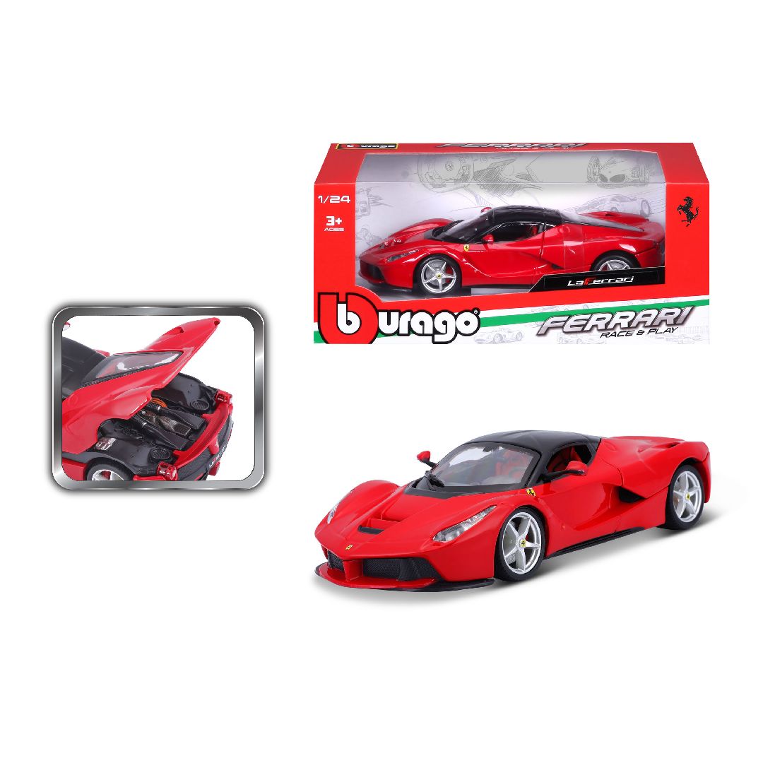 Bburago 1/24 R&P Ferrari LaFerrari (Red) - Click Image to Close