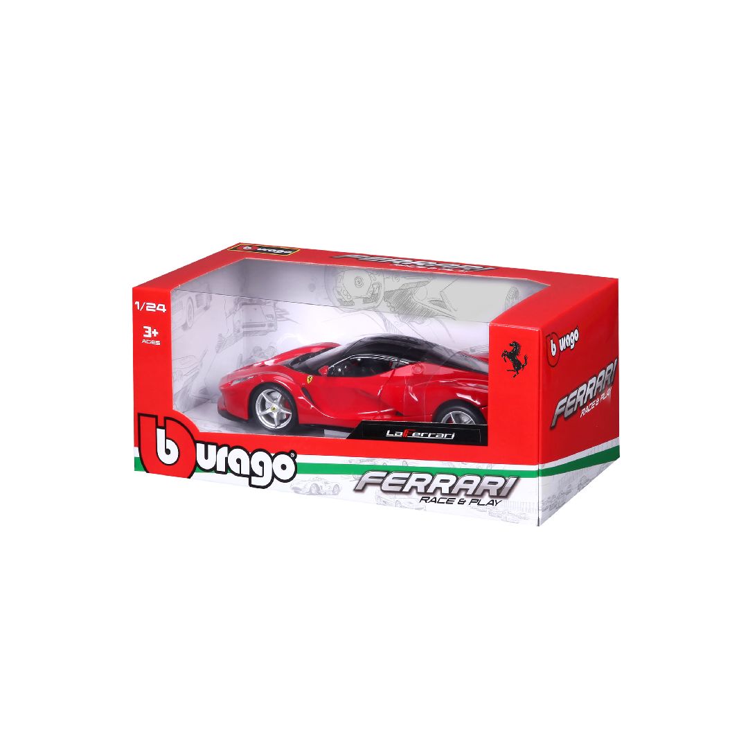 Bburago 1/24 R&P Ferrari LaFerrari (Red) - Click Image to Close