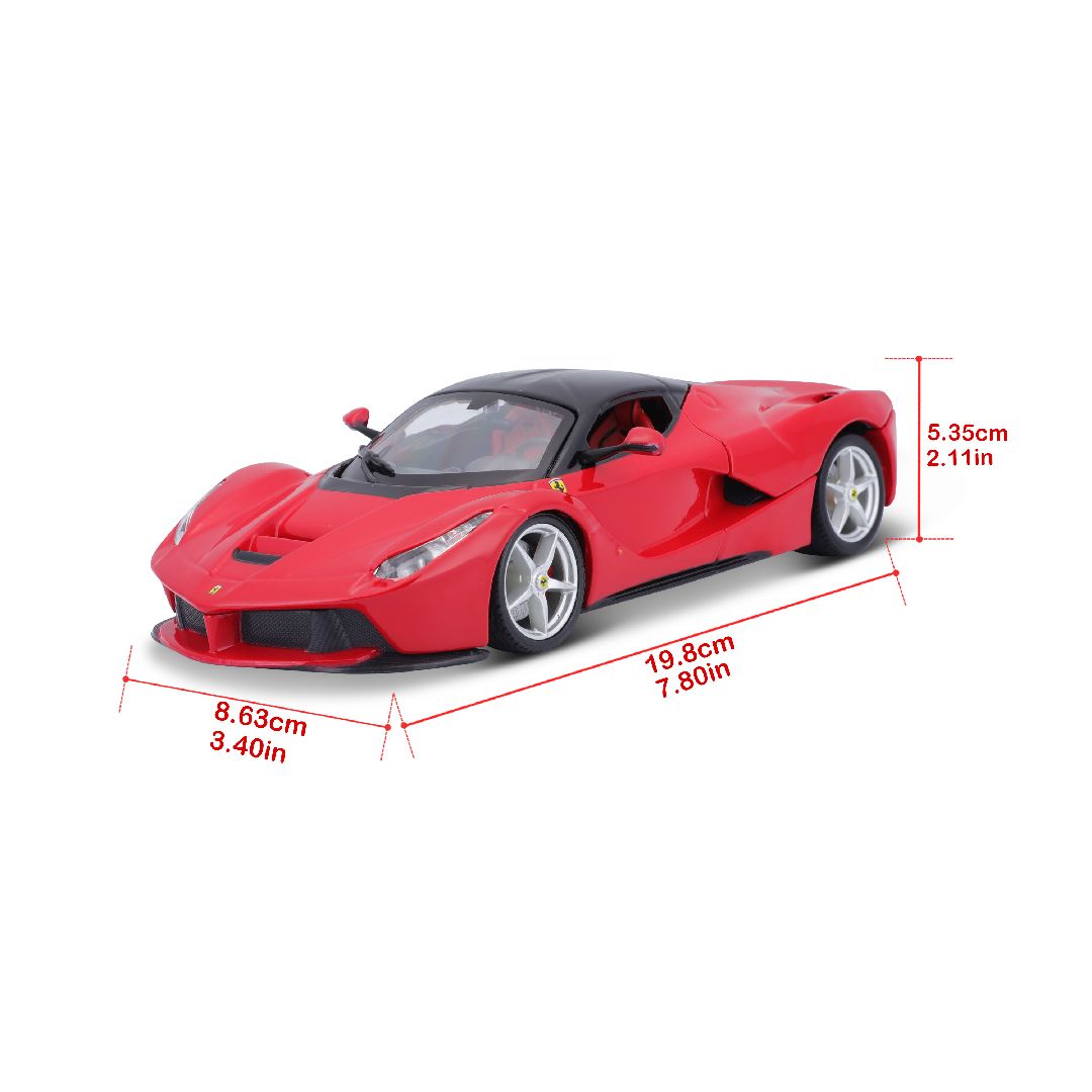 Bburago 1/24 R&P Ferrari LaFerrari (Red) - Click Image to Close