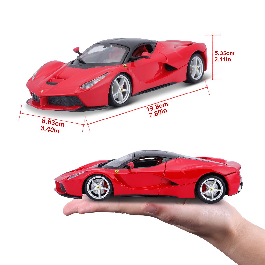 Bburago 1/24 R&P Ferrari LaFerrari (Red) - Click Image to Close