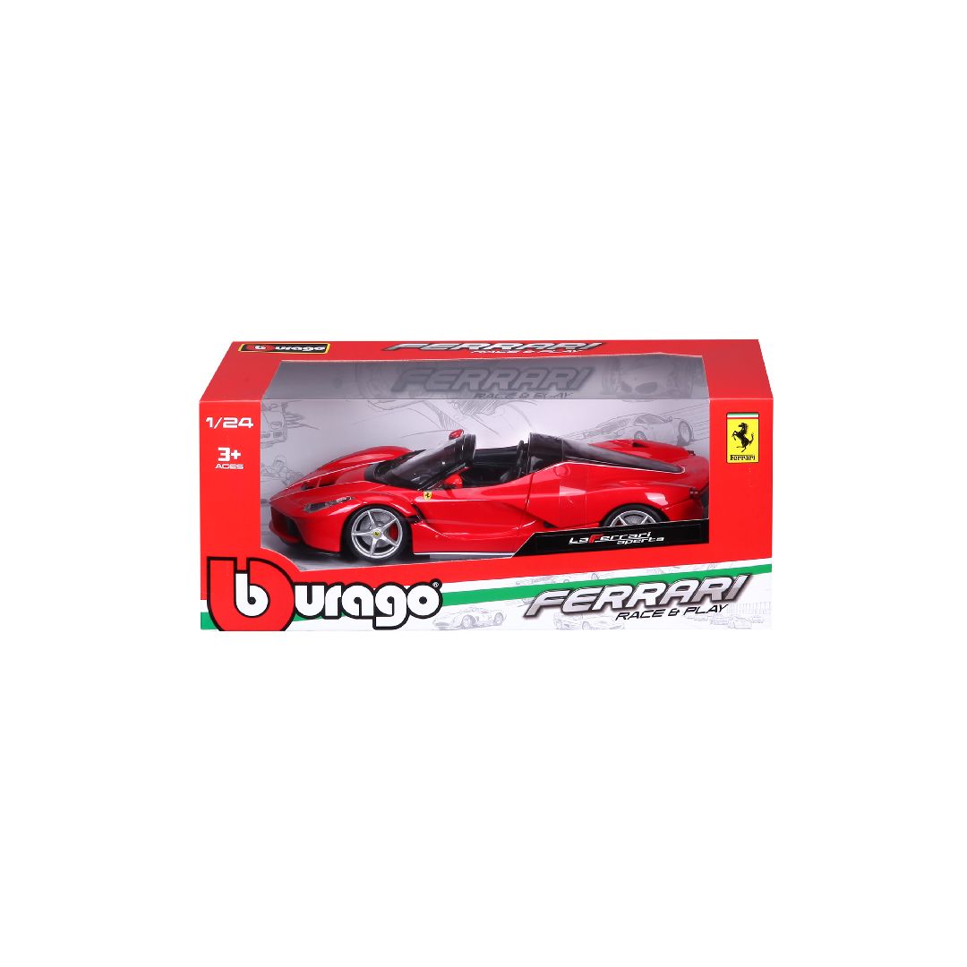 Bburago 1/24 R&P Ferrari LaFerrari Aperta (Red) - Click Image to Close