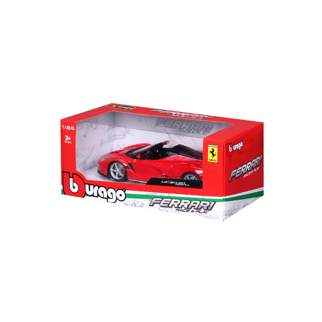 Bburago 1/24 R&P Ferrari LaFerrari Aperta (Red) - Click Image to Close