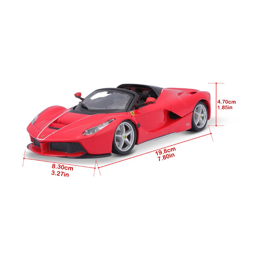 Bburago 1/24 R&P Ferrari LaFerrari Aperta (Red) - Click Image to Close