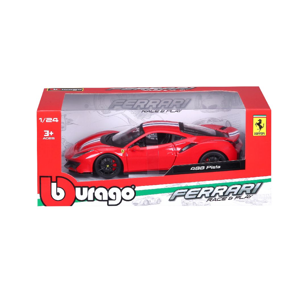 Bburago 1/24 R&P Ferrari 488 Pista (Red)