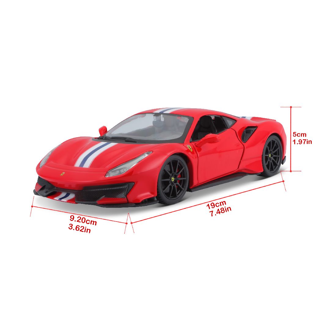 Bburago 1/24 R&P Ferrari 488 Pista (Red)