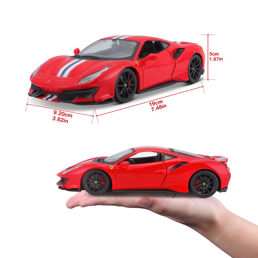 Bburago 1/24 R&P Ferrari 488 Pista (Red)