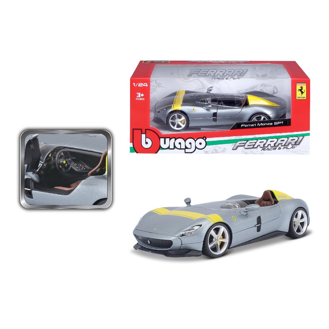 Bburago 1/24 R&P Ferrari Monza SP1 (Gray)