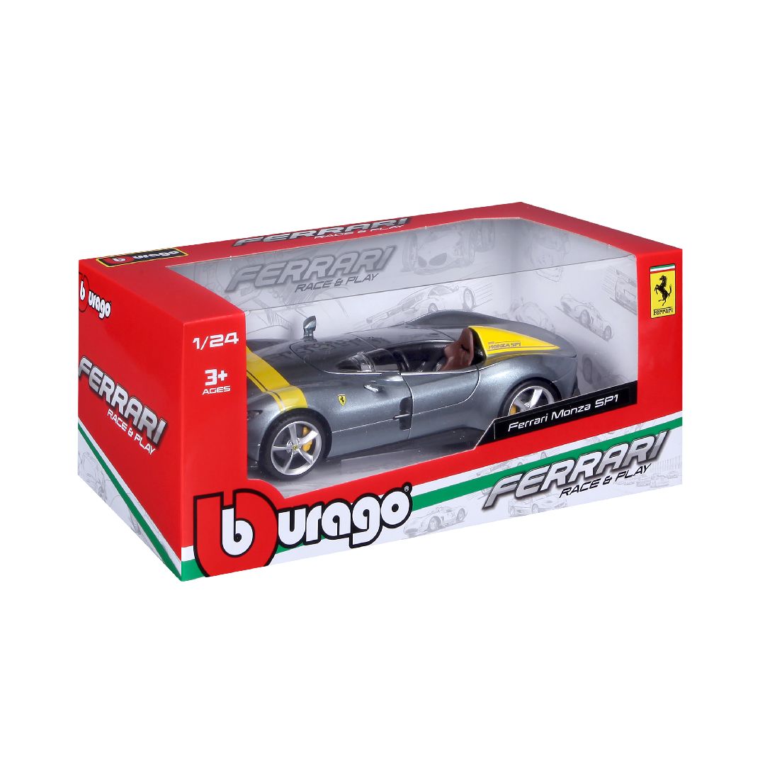 Bburago 1/24 R&P Ferrari Monza SP1 (Gray)