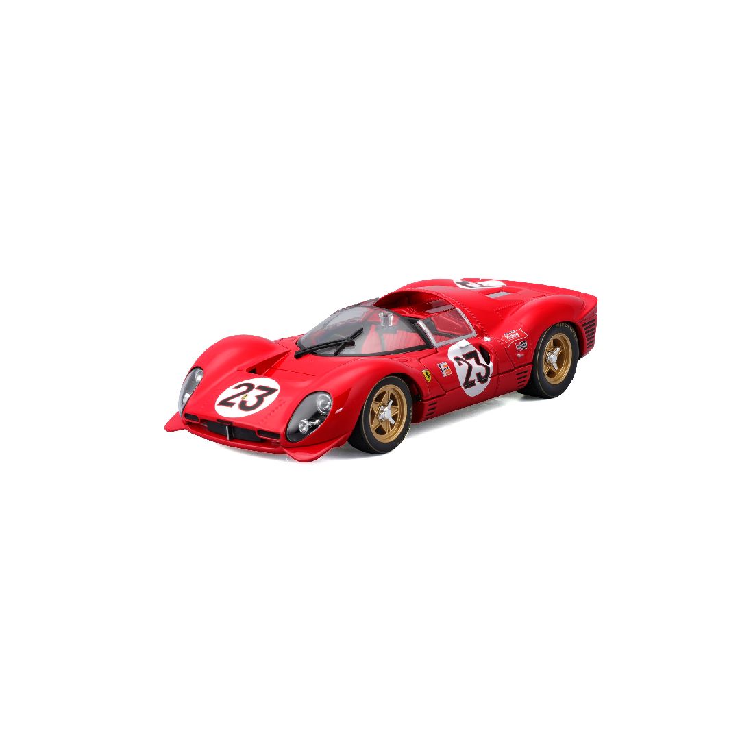 Bburago 1/24 Racing Ferrari 330 P4 Daytona (1967) - Red #23