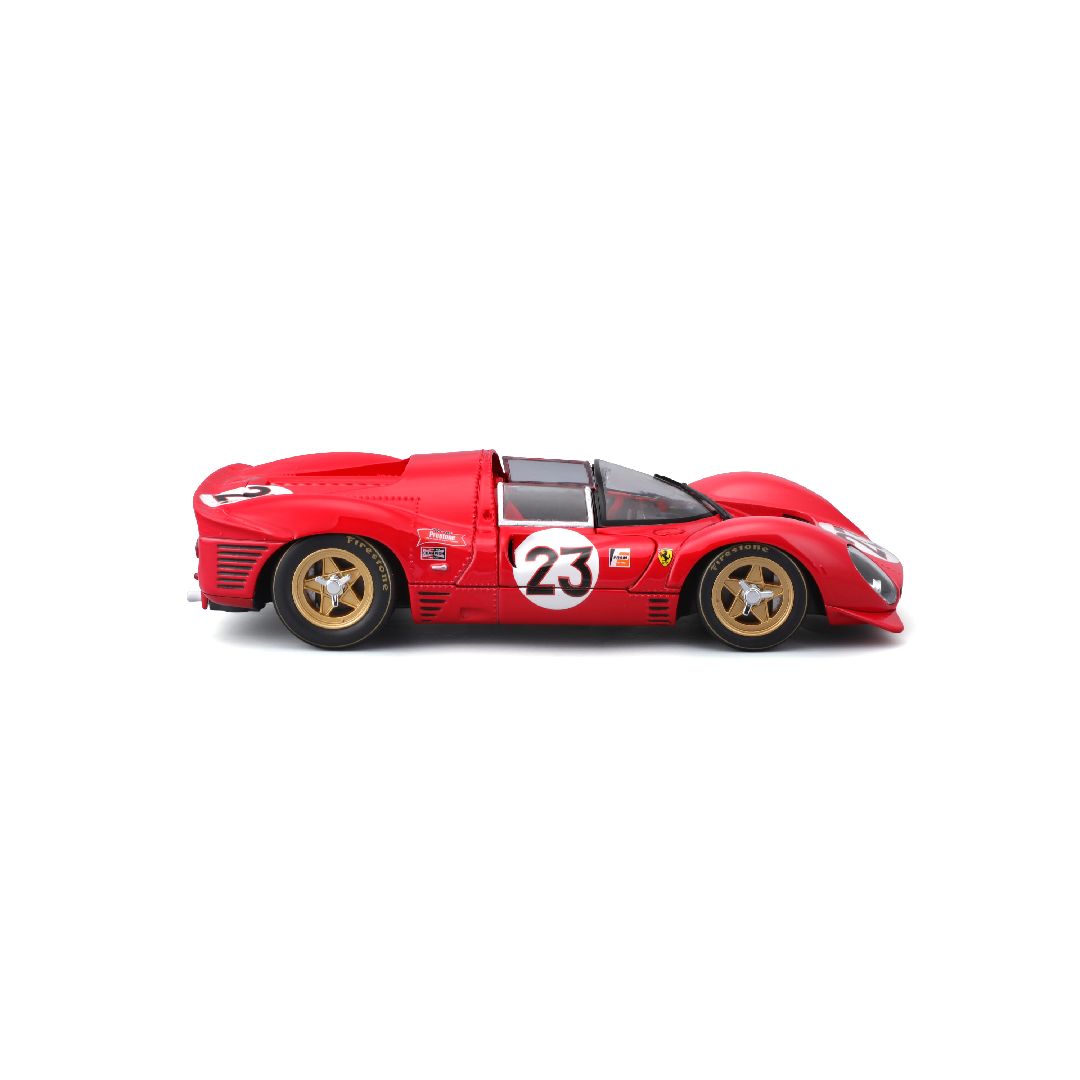 Bburago 1/24 Racing Ferrari 330 P4 Daytona (1967) - Red #23