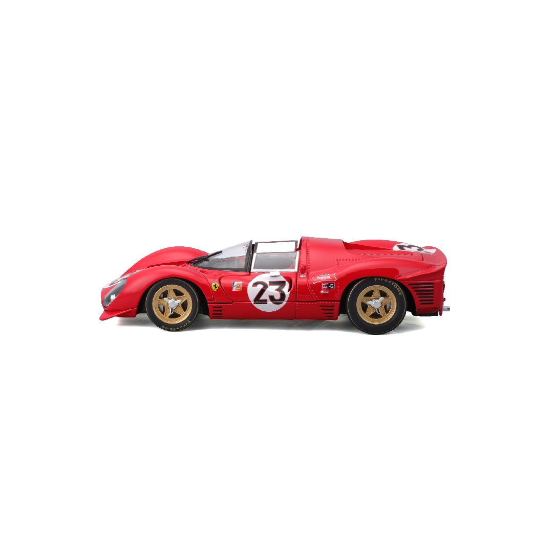 Bburago 1/24 Racing Ferrari 330 P4 Daytona (1967) - Red #23