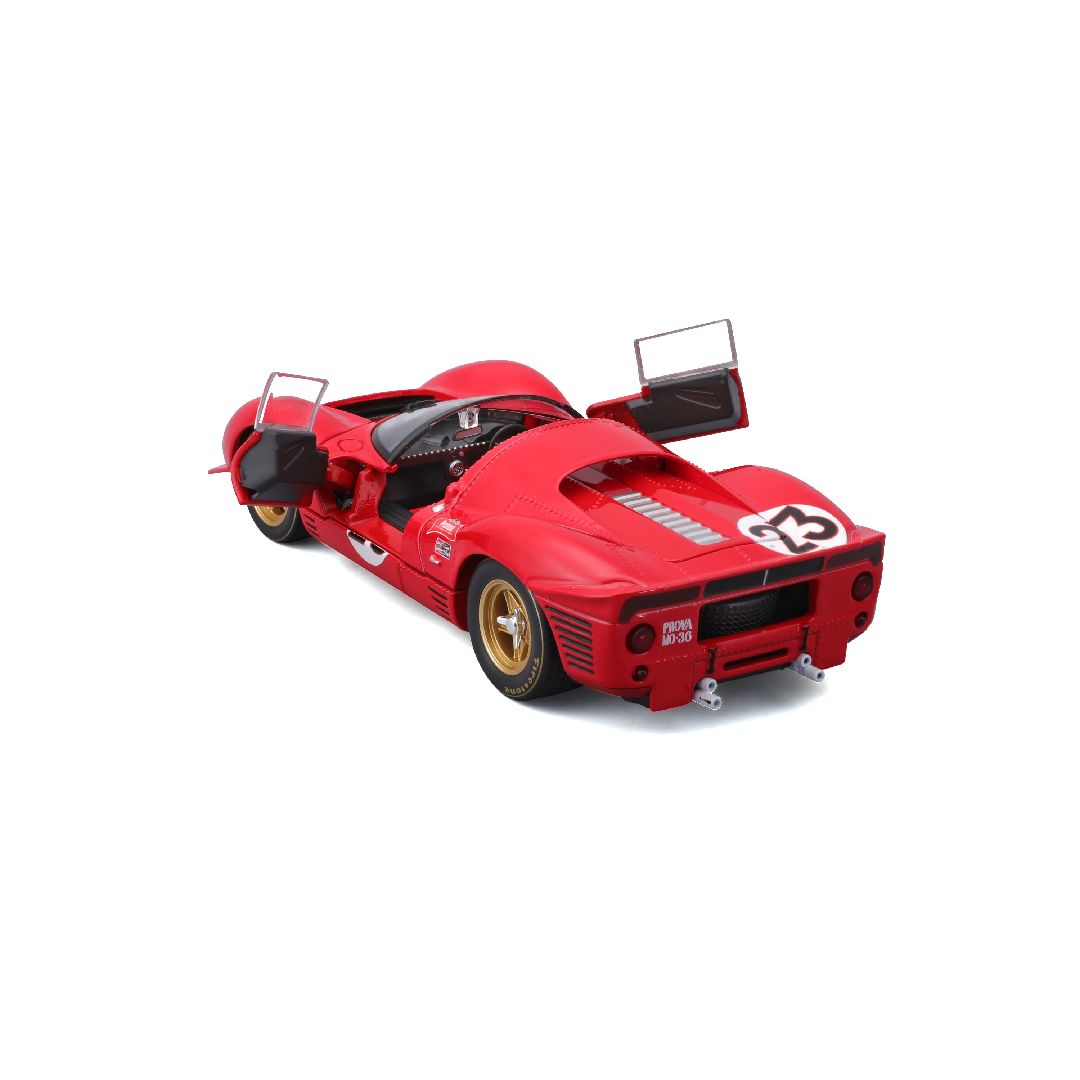 Bburago 1/24 Racing Ferrari 330 P4 Daytona (1967) - Red #23