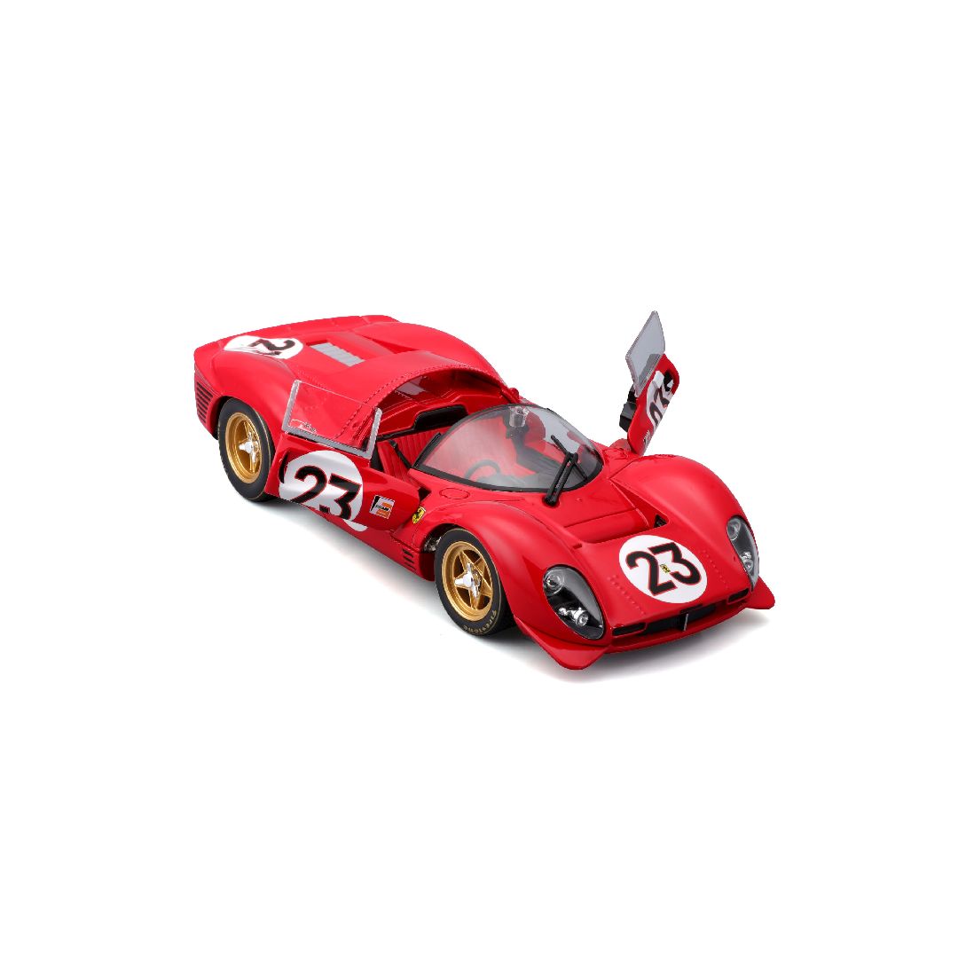 Bburago 1/24 Racing Ferrari 330 P4 Daytona (1967) - Red #23