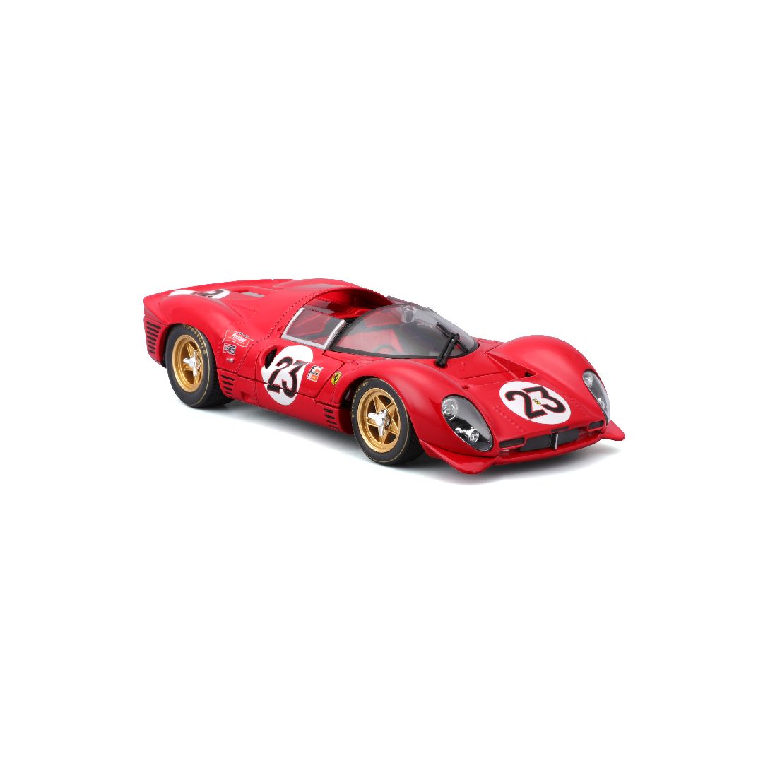 Bburago 1/24 Racing Ferrari 330 P4 Daytona (1967) - Red #23