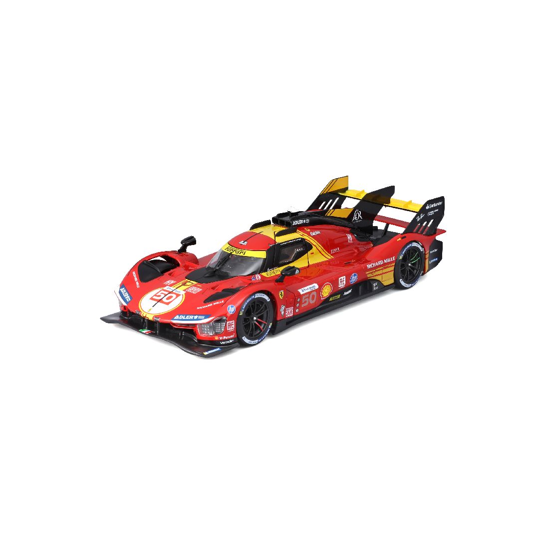 Bburago 1/24 Racing Ferrari 499P 24HLM (2024) - Red #50