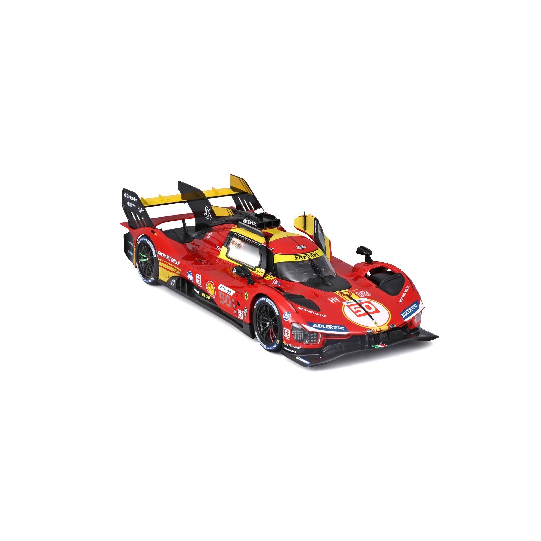 Bburago 1/24 Racing Ferrari 499P 24HLM (2024) - Red #50