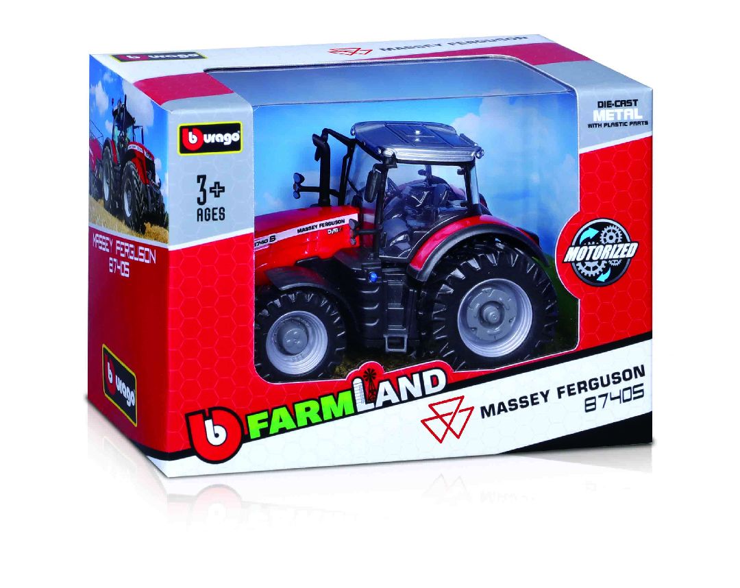 Bburago Farmland 10cm Moto. Tractor Asmt. (24 Pack)