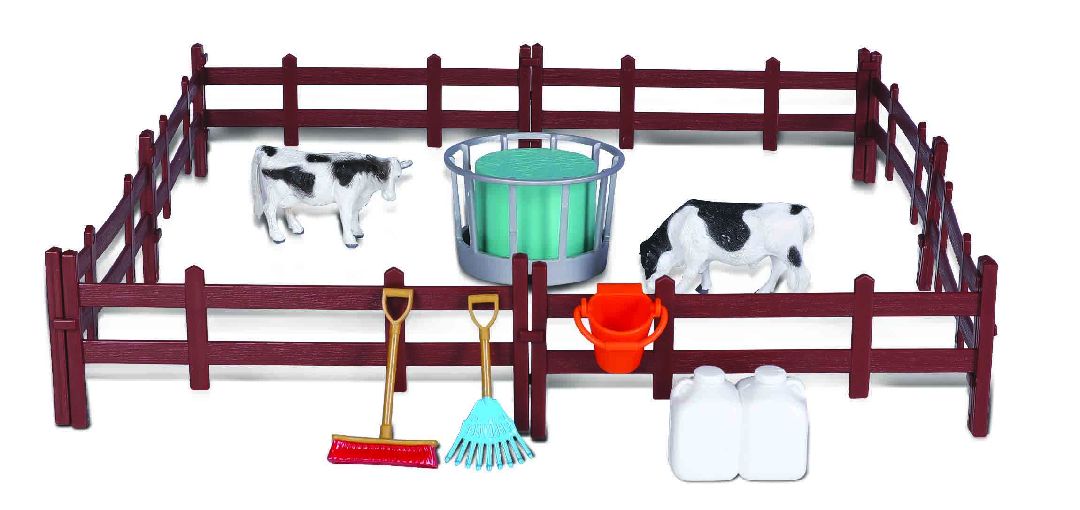 Bburago Farmland 10cm Cattle Set - Fendt, NH, M-F