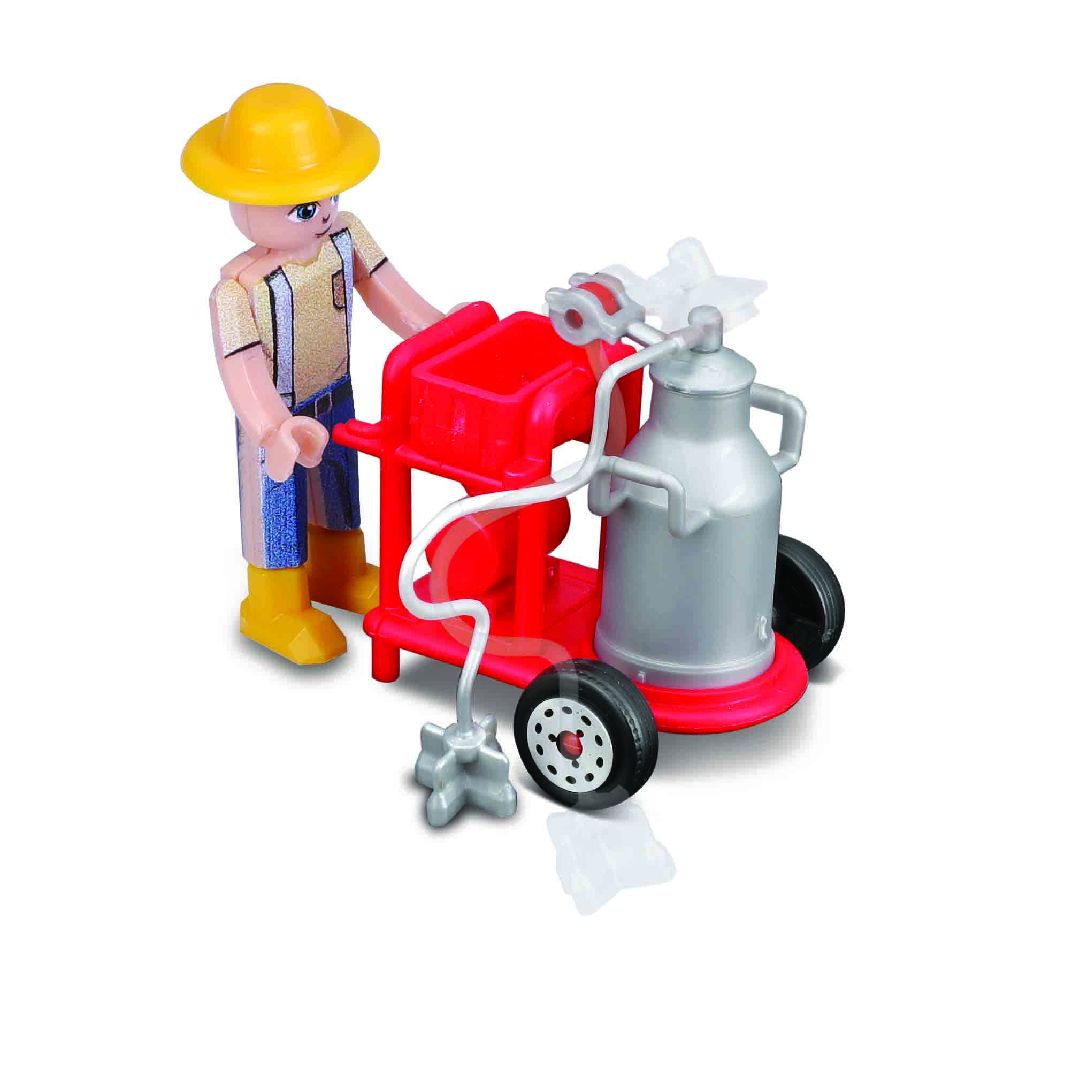 Bburago Farmland 10cm Cattle Set - Fendt, NH, M-F
