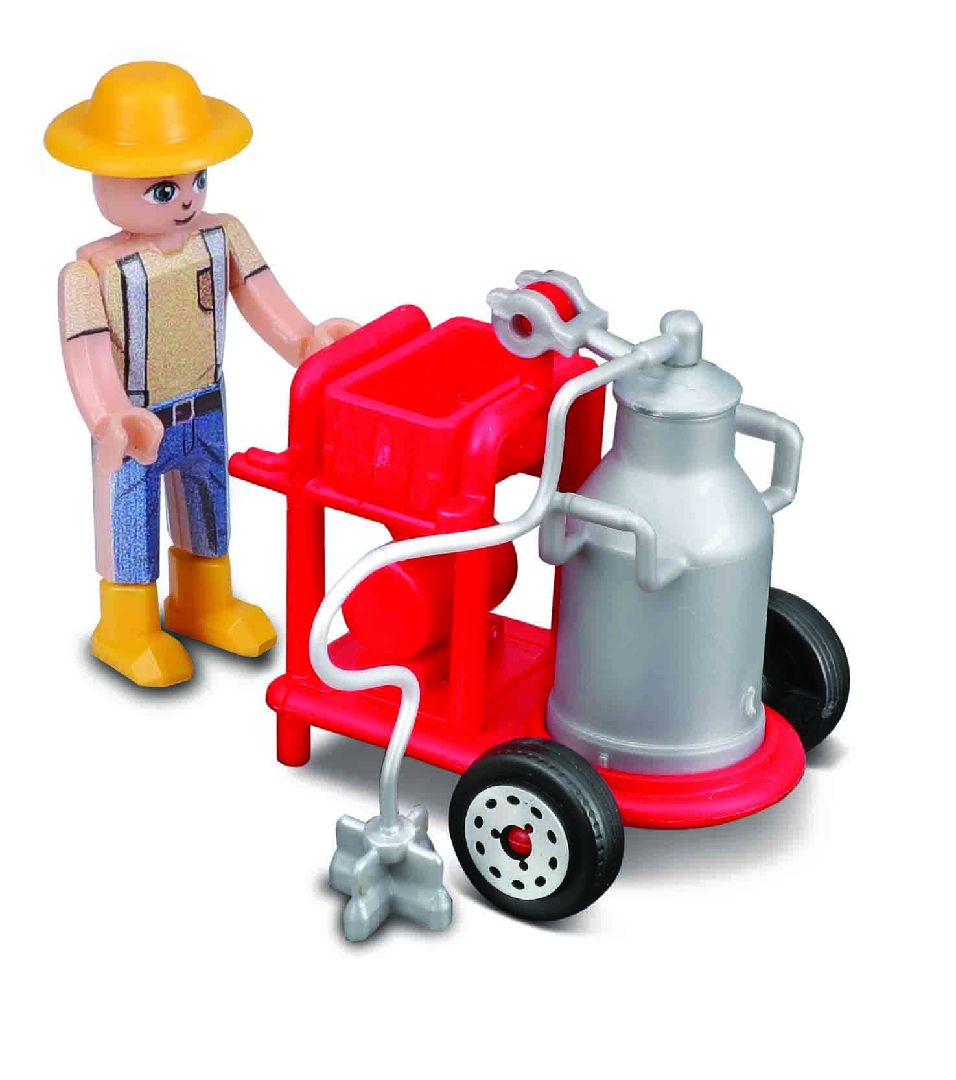 Bburago Farmland 10cm Cattle Set - Fendt, NH, M-F