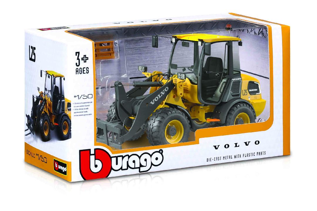 Bburago 1/50 Volvo L25 w/ Forklift