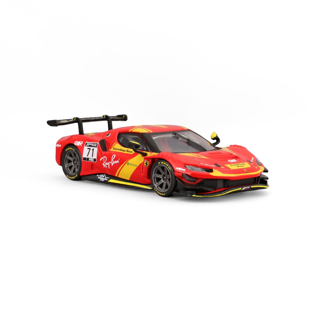 Bburago 1/43 Racing Ferrari 296GT3 (2023) - Red