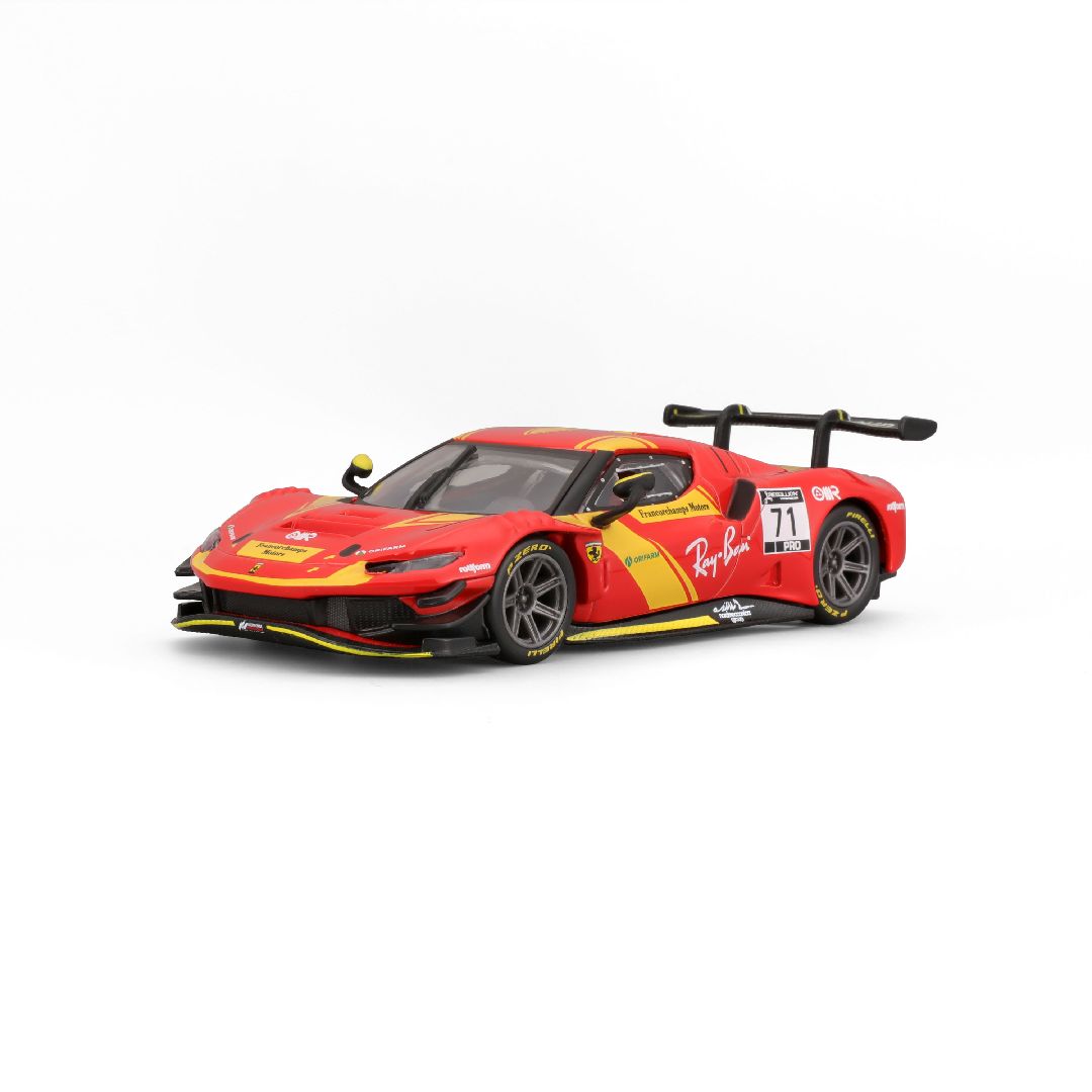 Bburago 1/43 Racing Ferrari 296GT3 (2023) - Red