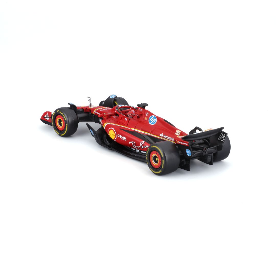 Bburago 1/43 Ferrari Season Car w/ driver (2024) (Leclerc #16)