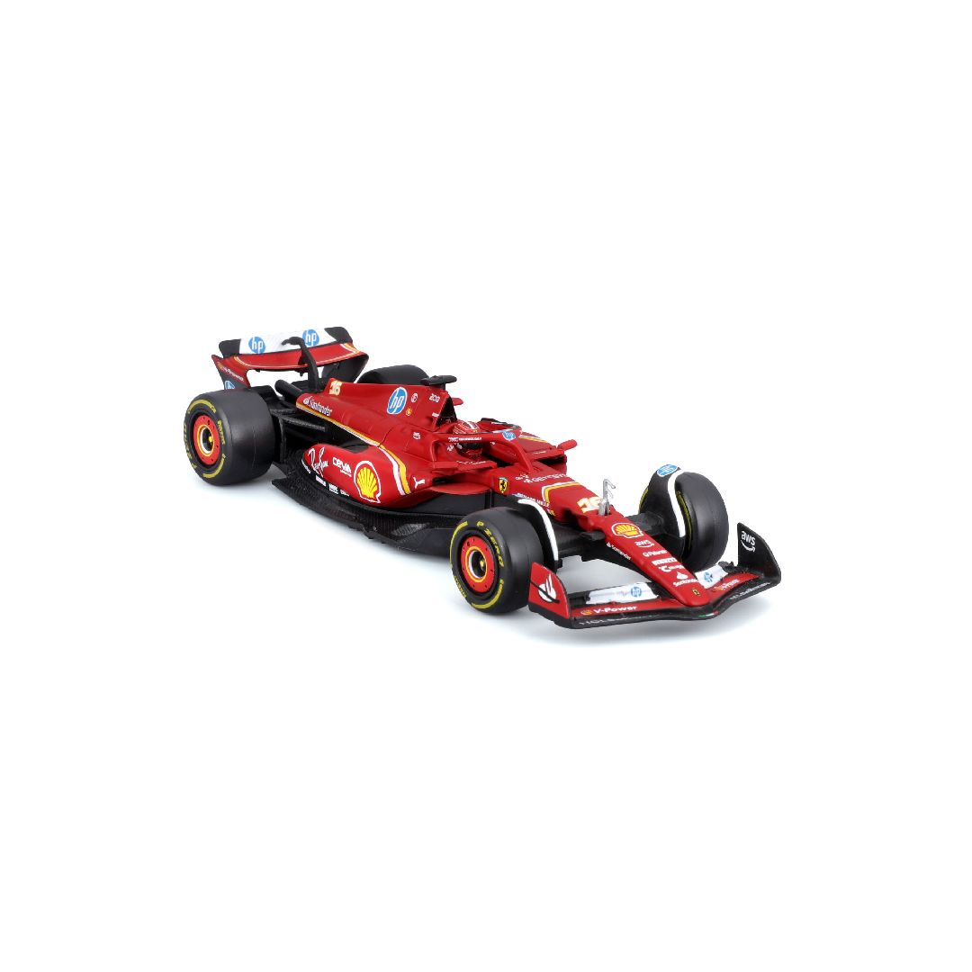 Bburago 1/43 Ferrari Season Car w/ driver (2024) (Leclerc #16)