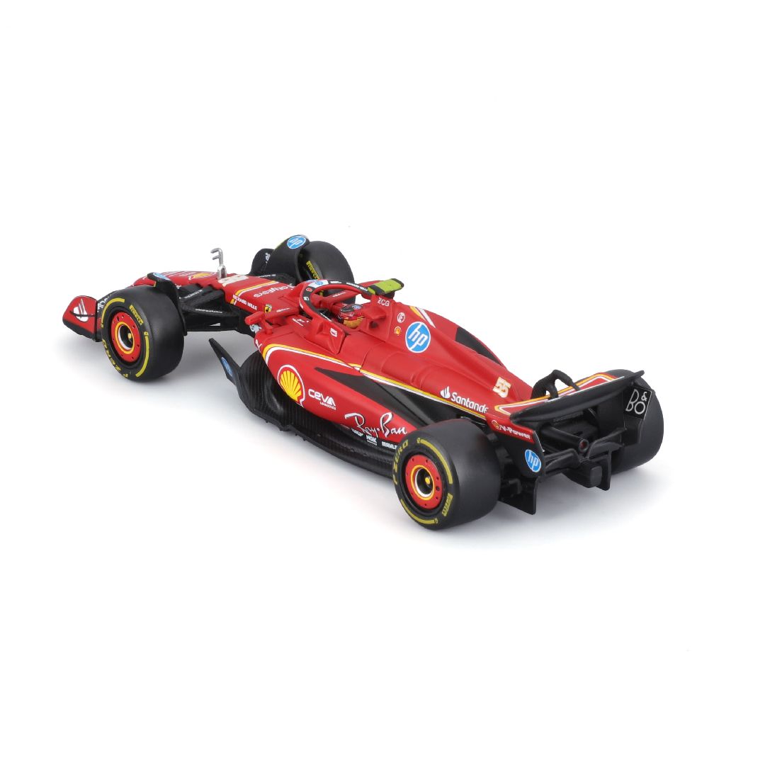 Bburago 1/43 Ferrari Season Car w/ driver (2024) (Sainz #55)