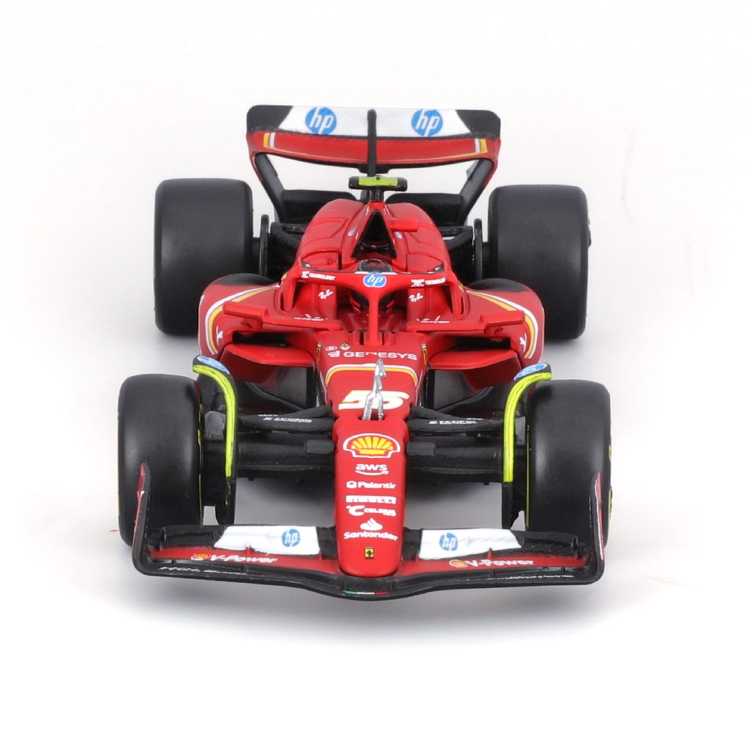 Bburago 1/43 Ferrari Season Car w/ driver (2024) (Sainz #55)