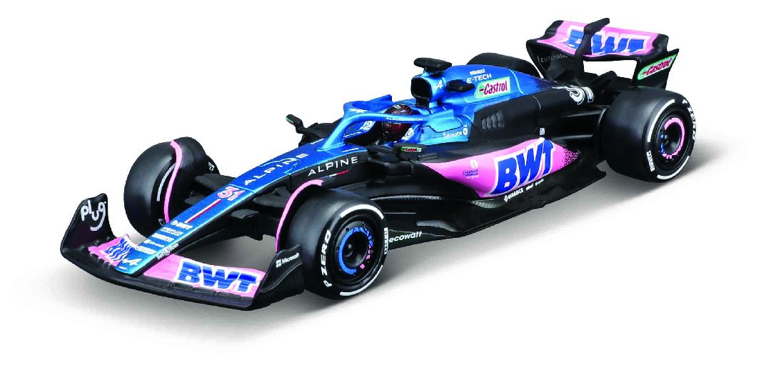 Bburago 1/43 Race BWT Alpine F1 Team A523 (2023) w/ driver (Gasly #10)