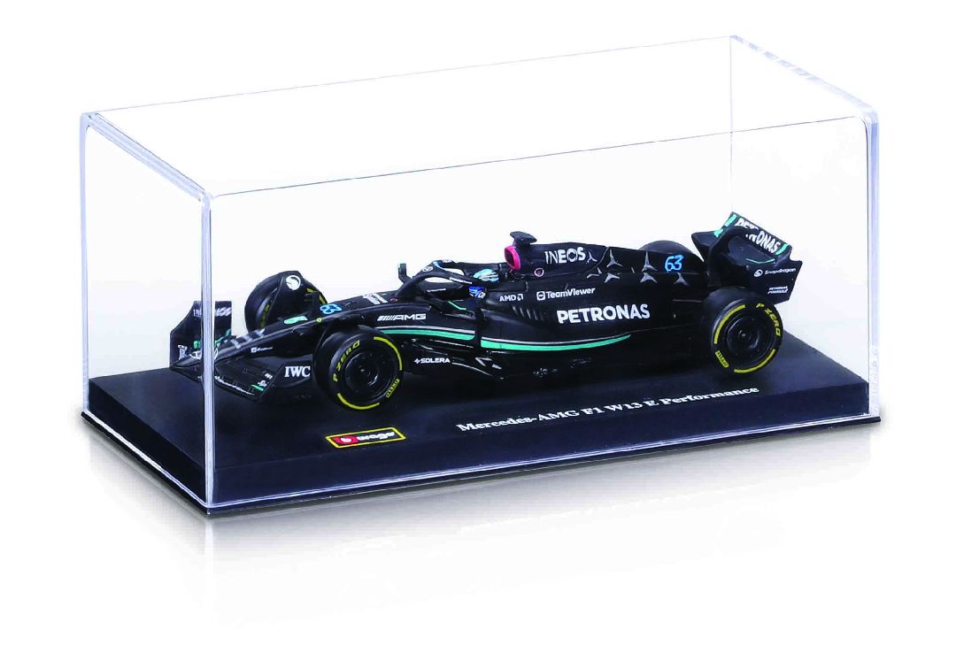 Bburago 1/43 Mercedes-AMG W14 (2023) w/ driver (Russell #63) - Click Image to Close