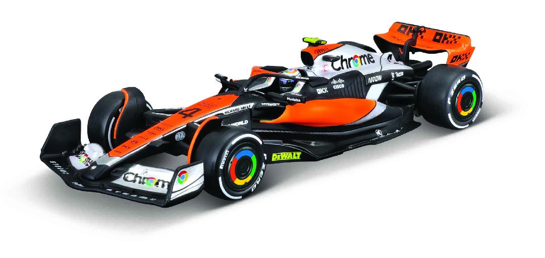Bburago 1/43 McLaren Racing MCL60 (2023) w/ driver (Norris #4)