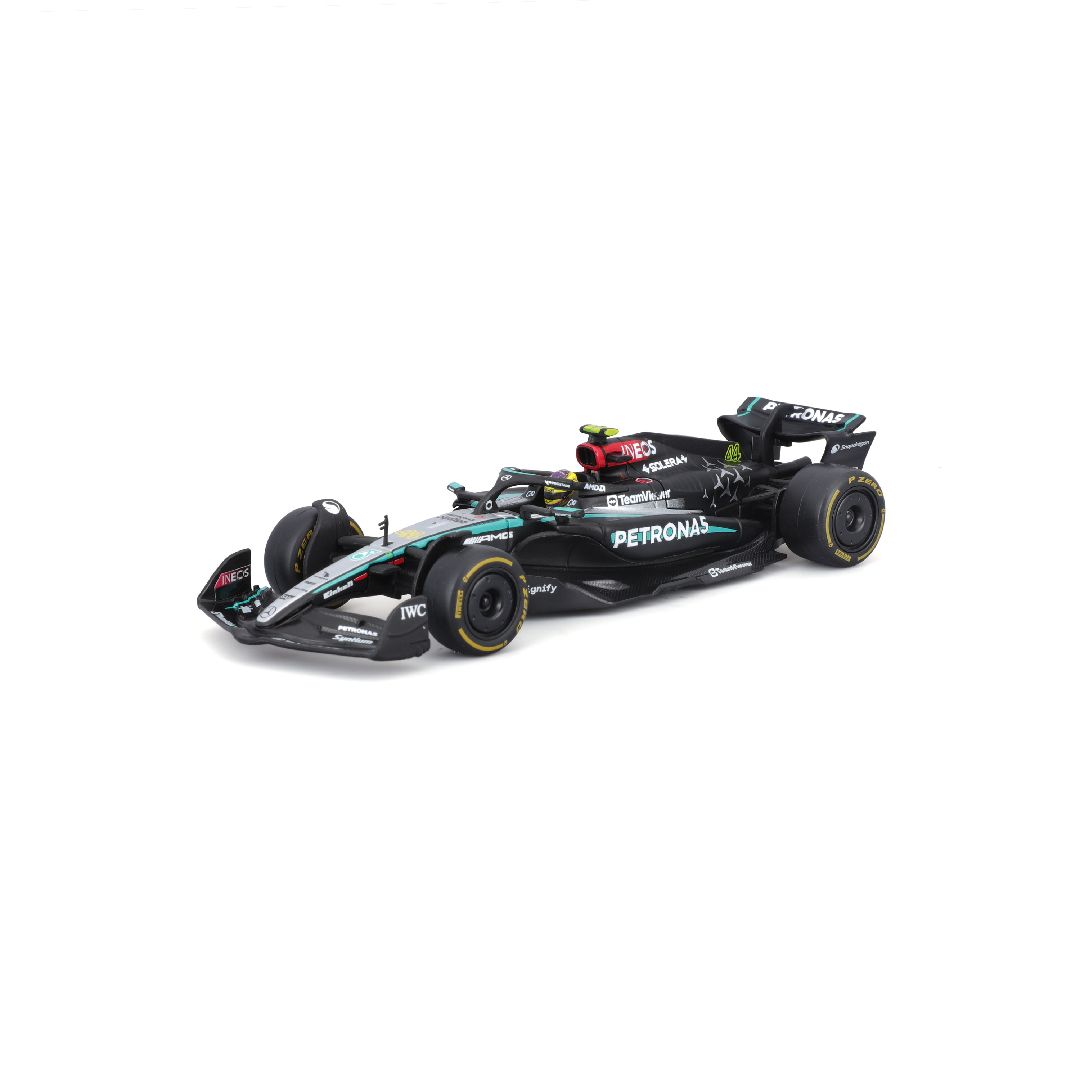 Bburago 1/43 F1 Mercedes W15 w/helmet (2024) - Hamilton #44