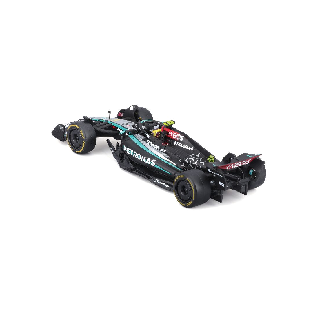 Bburago 1/43 F1 Mercedes W15 w/helmet (2024) - Hamilton #44