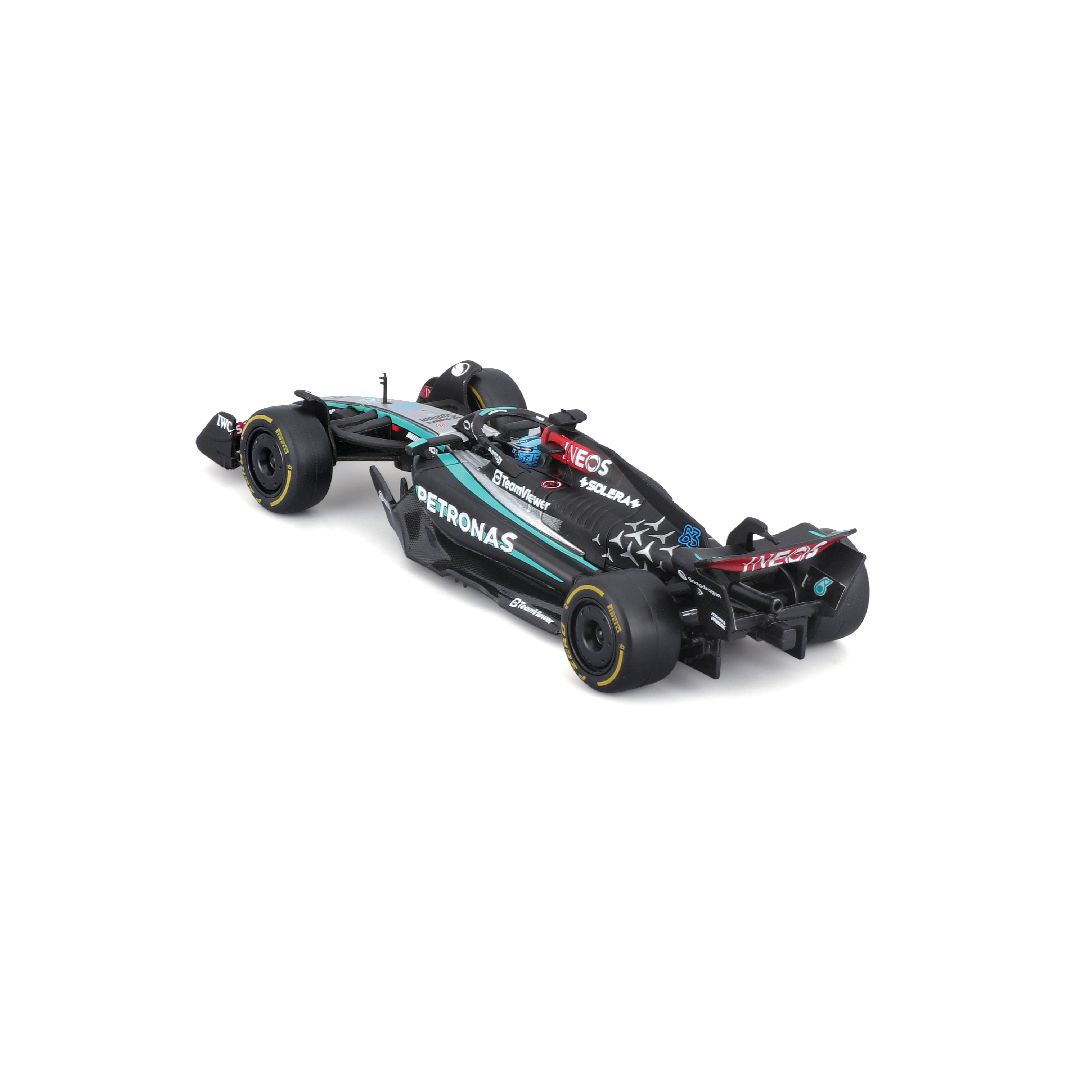Bburago 1/43 F1 Mercedes W15 w/helmet (2024) - Russell #63