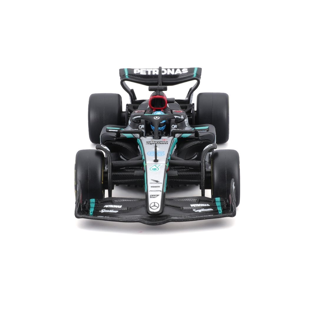 Bburago 1/43 F1 Mercedes W15 w/helmet (2024) - Russell #63