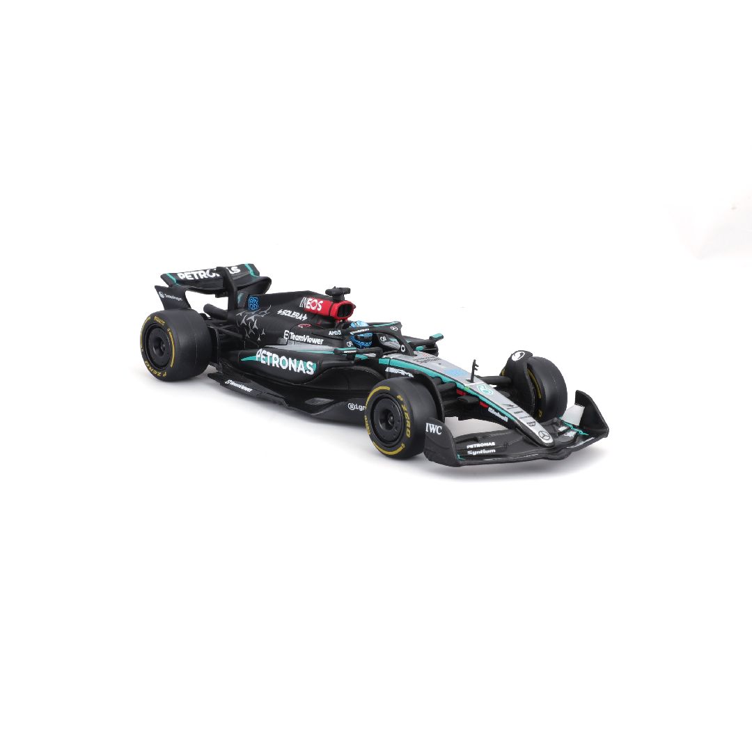Bburago 1/43 F1 Mercedes W15 w/helmet (2024) - Russell #63