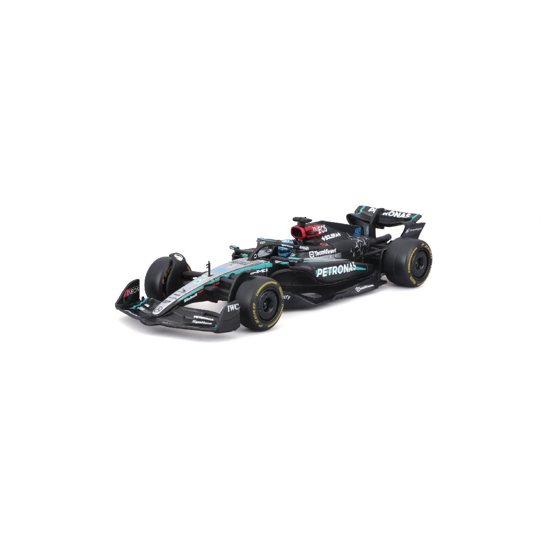 Bburago 1/43 F1 Mercedes W15 w/helmet (2024) - Russell #63